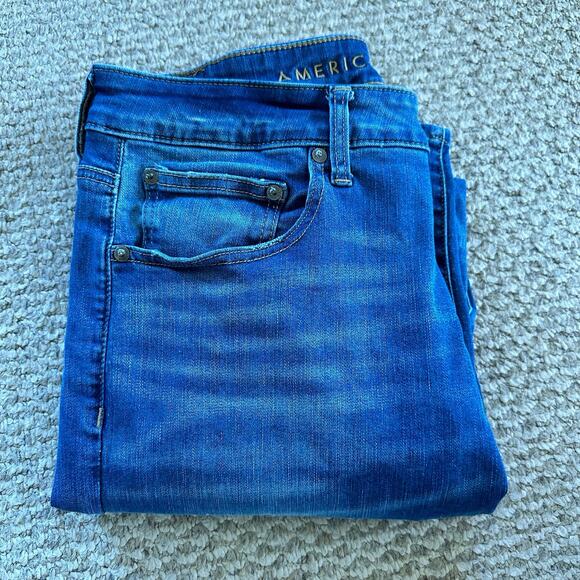 American Eagle Men’s AE Easy Flex Original Bootcut Jean Size 34x32 - Picture 7 of 9